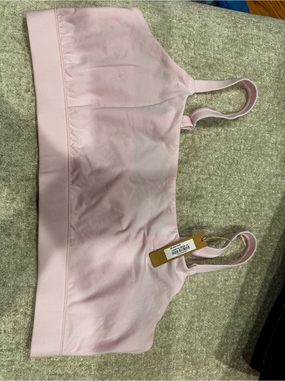 SKIMS Pale Pink Seamless Sports Bralette